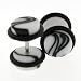 Fake Acrylic Plugs - White Marble 16g Wire; 8mm - Sold as a Pair