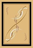 Home Dynamix Zone 806-101 Sand 5-Feet 2-Inch by 7-Feet 4-Inch Contemporary Area Rug