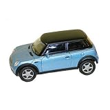 Mini Cooper Met blue / black roof scale 1:43