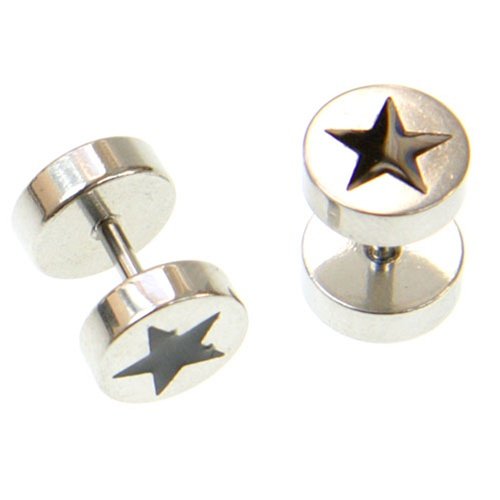 Childrens Toyshop  Jewelry : Fake Plug with Star Logo - Sold as Pair