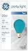 GE Party Light 22732 25-Watt Teal A19 Light Bulb with Medium Base, 1-Pack