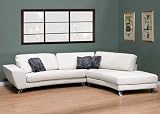 New 2Pc Contemporary Leather Sectional Sofa, #BM-B221