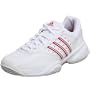 adidas Women's Ambition Str IV Tennis Shoe,White/White/Pink,8.5 M