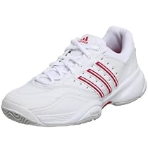 adidas Women's Ambition Str IV Tennis Shoe,White/White/Pink,7.5 M
