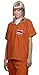 Women's Orange Scrub Set Prisoner Costume