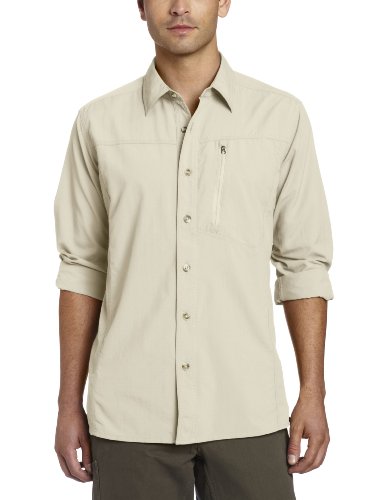 Exofficio Men's Geotrek'r Long Sleeve Shirt, Bone, XX-Large On Sale