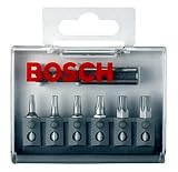 Bosch Zubeh&ouml;r 2607001943 7tlg. Schrauberbit-Set Extra-Hart (Torx) 25 mm