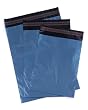 50 Mixed Sized Blue Metalic Mailing Bags / Postal Sacks