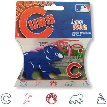 Chicago Cubs MLB Logo Bandz Bracelets 20 Piece Pack Series 2 (Quantity of 1)