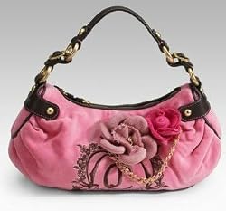 Juicy Couture Girly Flower City Girl Shoulder Bag Pink