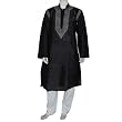 Indian Mens Clothing Cotton Embroidered Kurta Pajama Long Sleeve Chest : 44 (chgkp129)