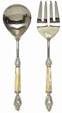 Decorative Salad Servers with Mother of Pearl Handles