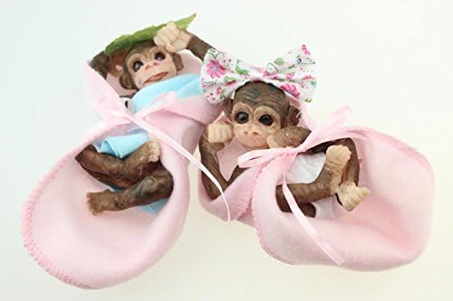 Mini Lifelike Reborn Monkey Orangutan Baby Doll 5" Resin Newborn For Gift