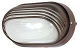 Nuvo Lighting 60/567 Bulkhead 1-Light Oval Hood Energy Star CFL, Architectual Bronze