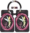 Tinkerbell Tink Optic Mix Pink Dot 3pc Combo Set Front Floor Mats & Steering Wheel Cover