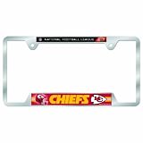 NFL Kansas City Chiefs Metal License Plate Frame