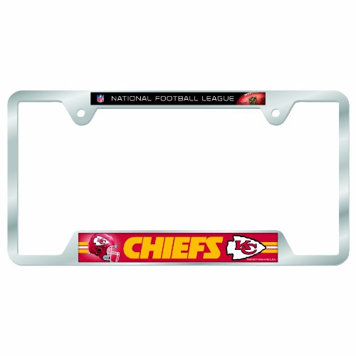 NFL Kansas City Chiefs Metal License Plate Frame