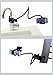 AboveTEK® Universal Lazy Bed Gooseneck Swing Long Arm Desk Table Chair Wall Seat Bed One Clip Clamp Mount Holder - Felxible Heavy Duty and sturdy Adjustable Swing Long Arm for Best Gadget View Position for video watching or game playing entertainment in Bedroom Kitchen Dinner Table Sofa Gym Office or Restroom - Fit all cellphones tablets iPhone iPad Galaxy Nexus Tab with Very steady Mounting without vibrations - Quick and Easy Installation One hand Release No tools required Easy carry and move