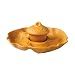 Pfaltzgraff Plymouth Three Section Leaf Server w/Acorn Covered Bowl