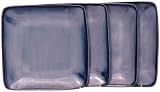 Sango Nova Blue Square Salad Plates, Set of 4