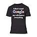 Fresh Tees® Brand- I Don't Need Google My Wife Knows Everything Adult Humor (2x-Large, Black)
