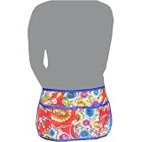 Gardener\'s Oilcloth Apron - Floral (red)