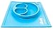 Placemat and Plate Suction Silicone by Lilbaby (Smiley Face, Light Blue)