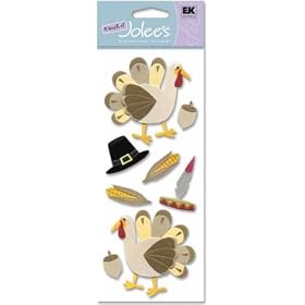 Jolees A Touch Of Jolees Dimensional Stickers, Thanksgiving Turkey