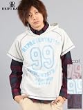 【9859-312】Drift Rage USEDプリント S/S ラグラン パーカー L/S チェックシャツ