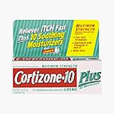 Cortizone 10 Maximum Strength Hydrocortisone Anti Itch Plus Moisturizer Creme --- 2 Oz
