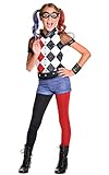 Rubie's Costume Kids DC Superhero Girls Deluxe Harley Quinn Costume, Medium