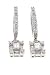 Stunning 18k white gold and Diamond earrings with 1.22 carats diamonds