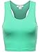 FPT Womens Basic Sleeveless Racerback Crop Tank Top