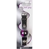 Removable Silicone Ball Gag Swirl 2in.