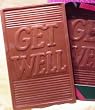 Get Well Card in Solid Milk Chocolate