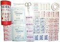 Deluxe First Aid Medical Kit Package in a Water Tight Tube for Scuba Dive Divers Diving Camping Campers Hike Hikers Hiking Travel Traveling