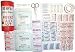 Deluxe First Aid Medical Kit Package in a Water Tight Tube for Scuba Dive Divers Diving Camping Campers Hike Hikers Hiking Travel Traveling