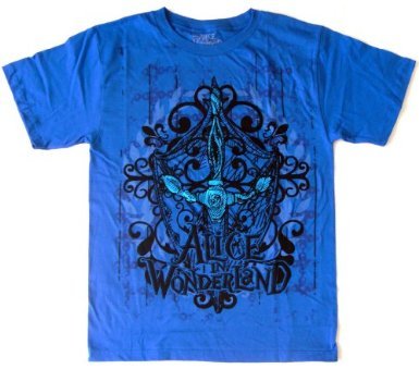 Tim Burton's Alice In Wonderland Sword Shield T-Shirt, Large, Sky Dive