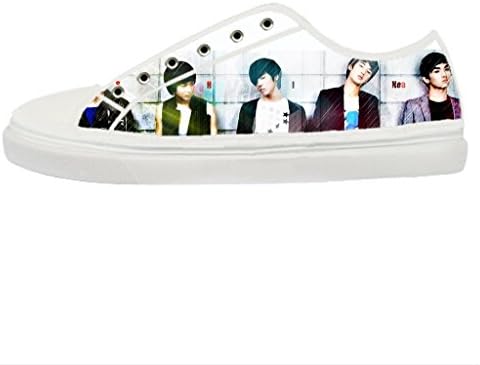 Dander Women's Printed SHINEE Canvas Shoes White color map US6