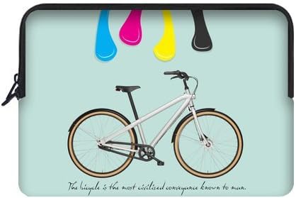 Bicycle Pattern Macbook Air13 inch Laptop Sleeve Case Bags (Two Sides)