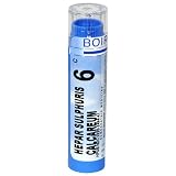 Boiron Homeopathic Medicine Hepar Sulphuris Calcareum, 6C Pellets, 80 Count Tubes 41AB6K9QVEL. SL160 Boiron Homeopathic Medicine Hepar Sulphuris Calcareum, 6C Pellets, 80 Count Tubes