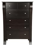 Kidz Decoeur Augusta 5 Drawer Chest, Espresso