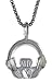 Sterling Silver 7/16 (11mm) Tall Small Claddagh Pendant