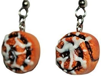 Cinnamon Roll Earrings - Food Jewelry, Kawaii Jewelry, Polymer Clay Jewelry