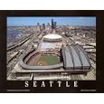 Safeco Field - Seattle, Washington Art Poster Print by Mike Smith, 28x22