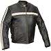 River Road Mens Hoodlum Leather Motorcycle Jacket 40