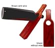 Wood Balancing Wine Bottle Holder - Paduak (Nigerian Wood) by Jorgensen Woodworking