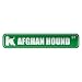  AFGHAN HOUND ST  STREET SIGN DOG