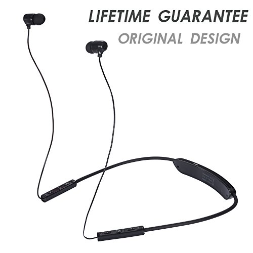 Bluetooth Headphones, Gaoye V4.1 Wireless Headphones Stereo Sports Bluetooth Headset Hands-free with Mic Earphones Noise Cancelling Headphones / Earbuds / Headset for Bluetooth Devices (Black)