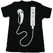 NINTENDO "WII CONTROLLER" Fine Black Cotton Tee Licensed